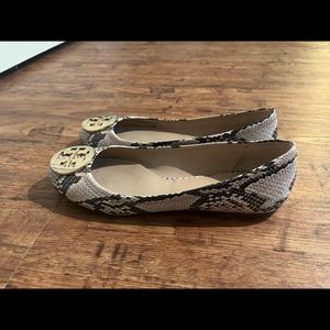 Tory Burch snakeskin flats